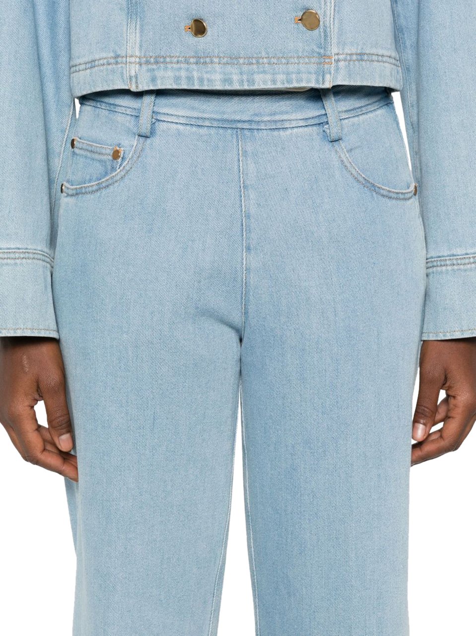 Forte Forte Jeans Clear Blue Blauw