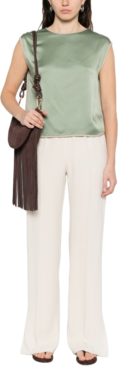 Forte Forte Trousers Bianco Wit