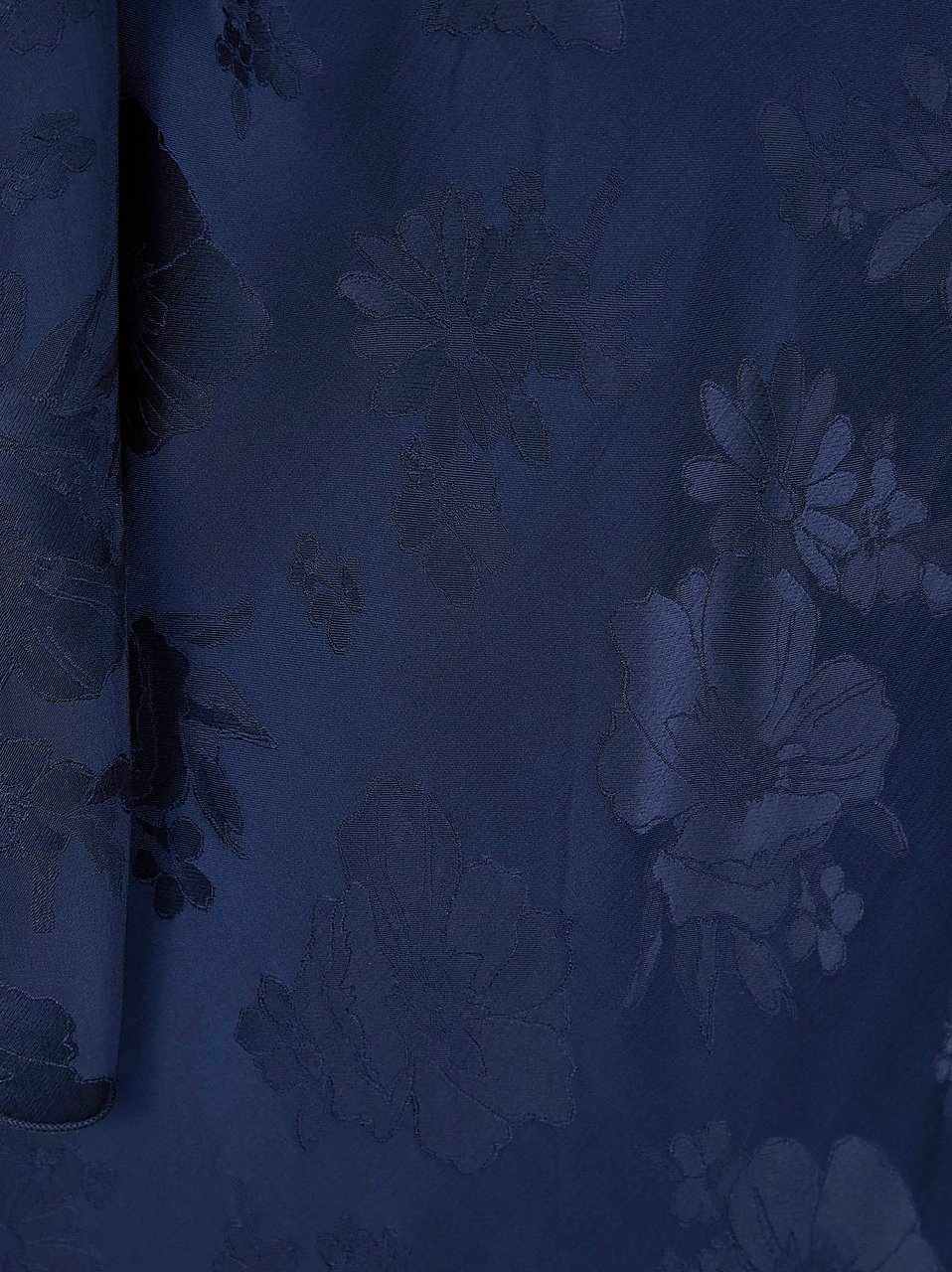 Forte Forte FORTE FORTE fluid bouquet jacquard bias dress with cape Lichtblauw