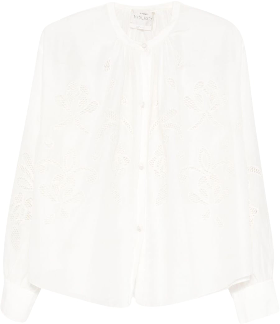 Forte Forte Shirts Ivory Wit