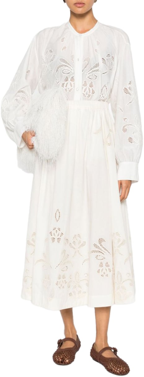 Forte Forte Shirts Ivory Wit