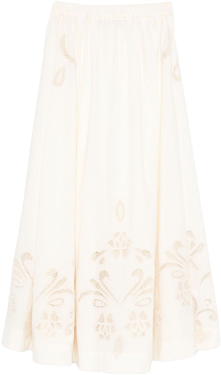 Forte Forte Skirts Ivory Wit