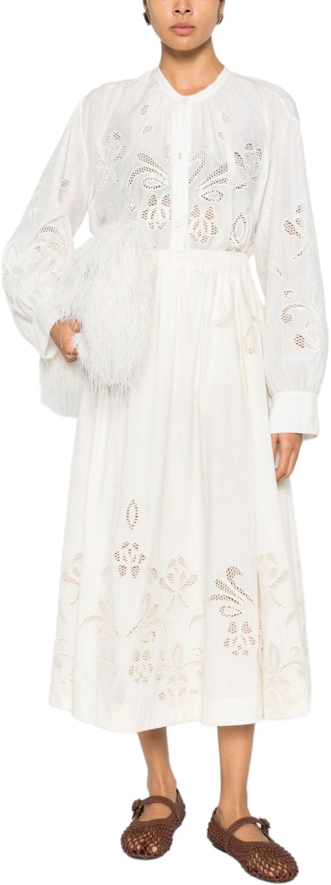 Forte Forte Skirts Ivory Wit