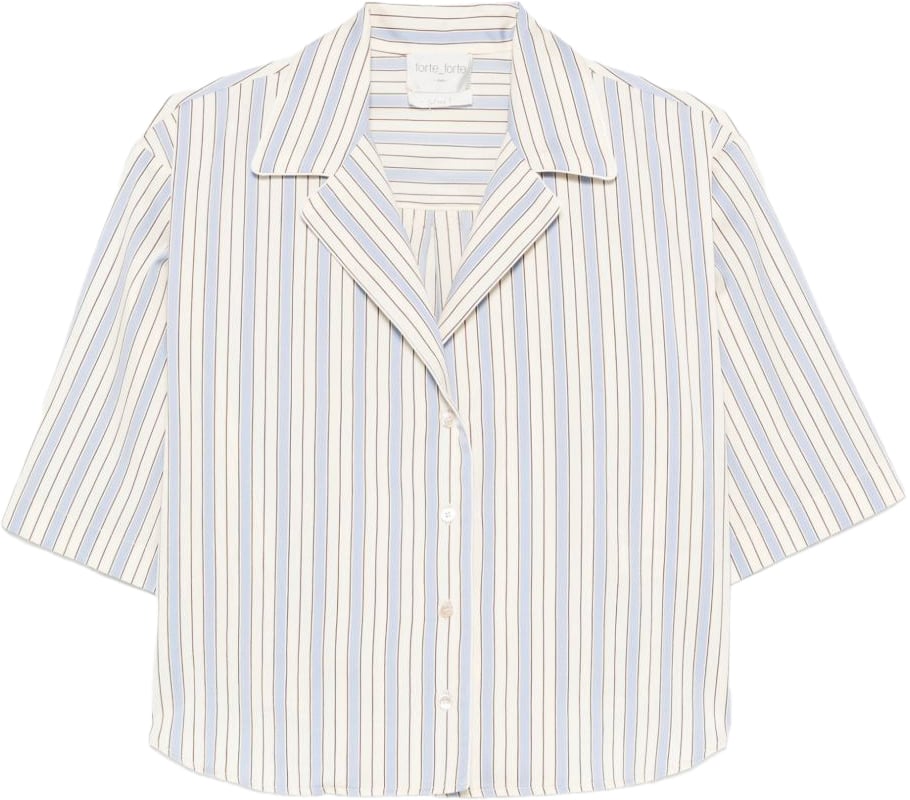 Forte Forte Shirts Clear Blue Blauw