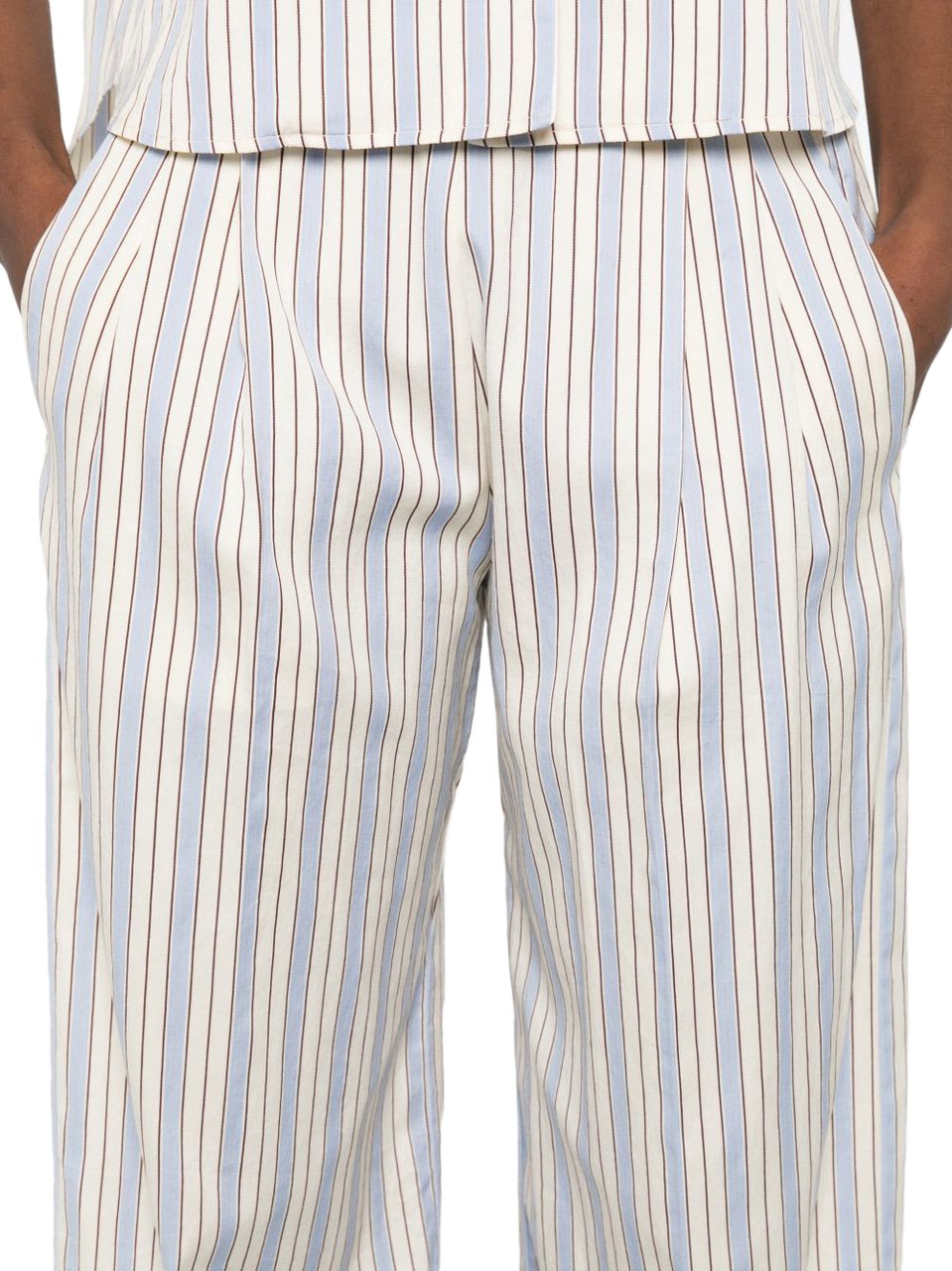 Forte Forte Trousers Clear Blue Blauw