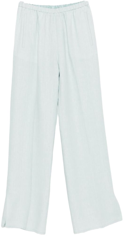 Forte Forte Trousers Light Blue Blauw