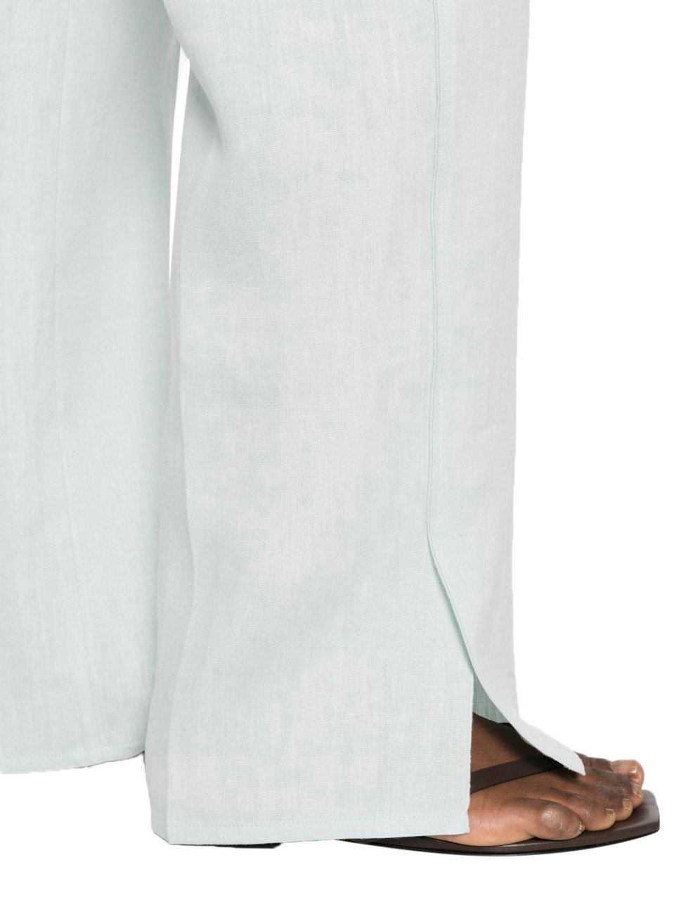 Forte Forte Trousers Light Blue Blauw