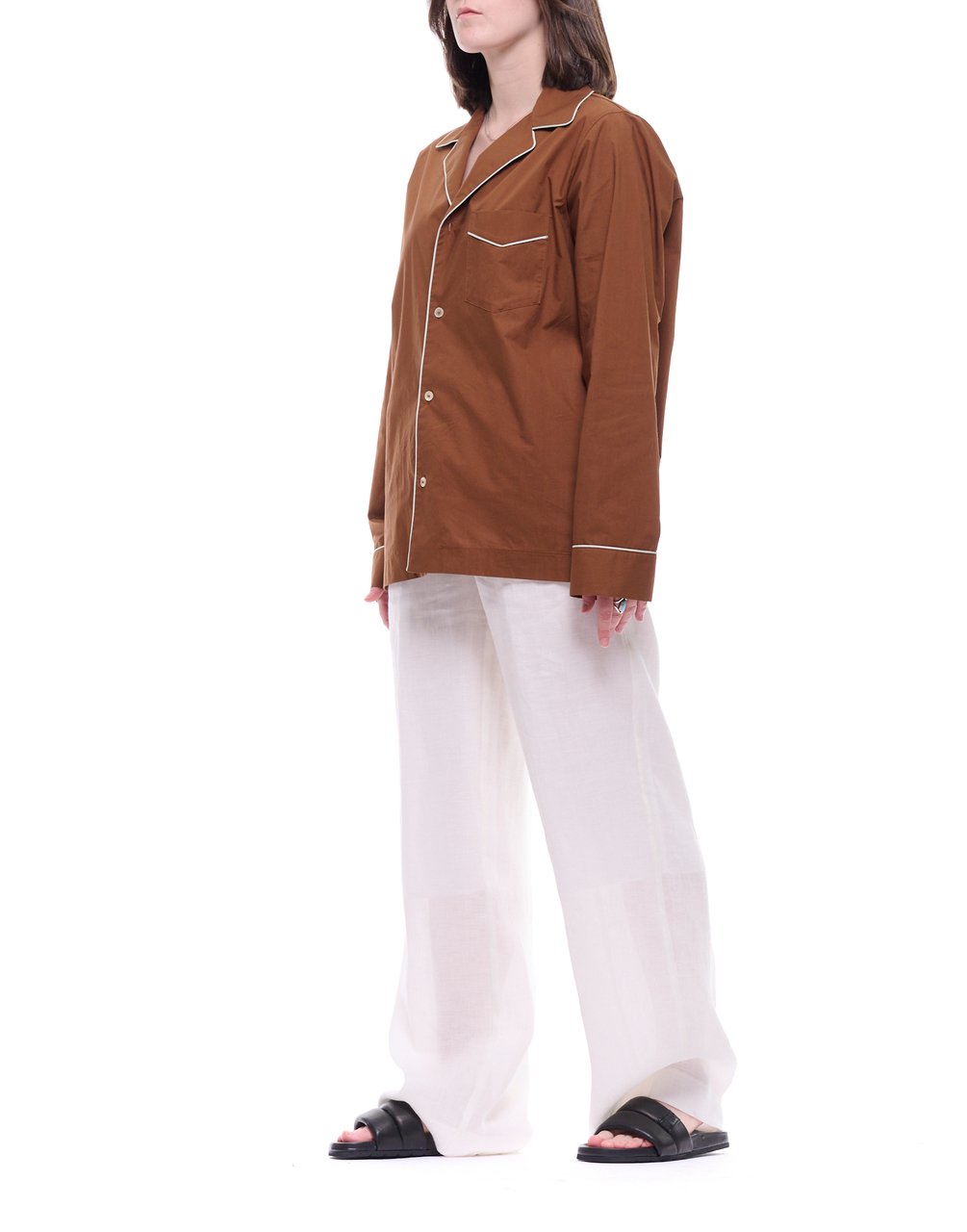 Forte Forte Crystal My Pants Linen Trousers Wit