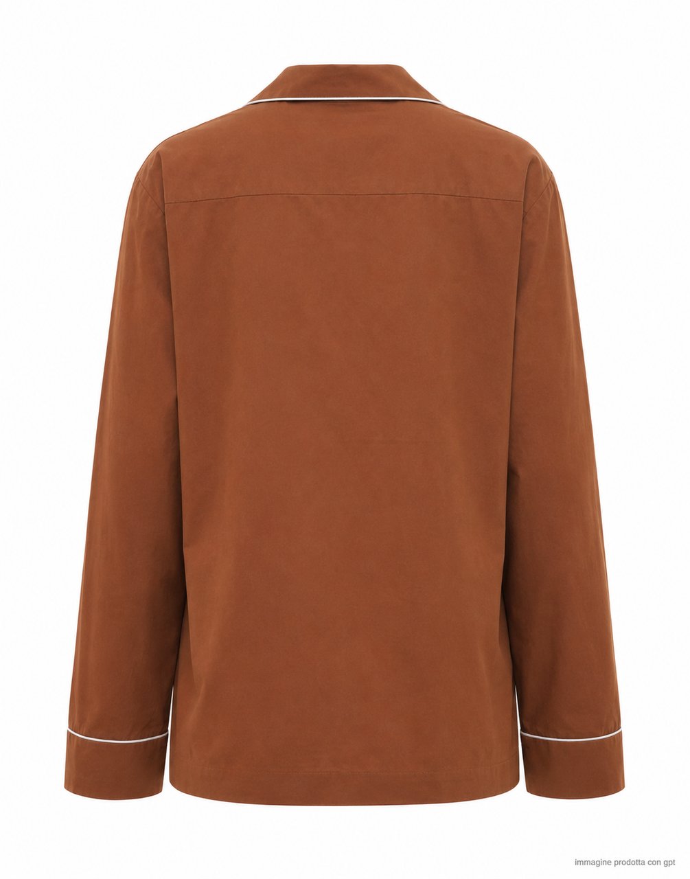 Forte Forte Chocolate My Shirt Cotton Poplin Shirt Bruin