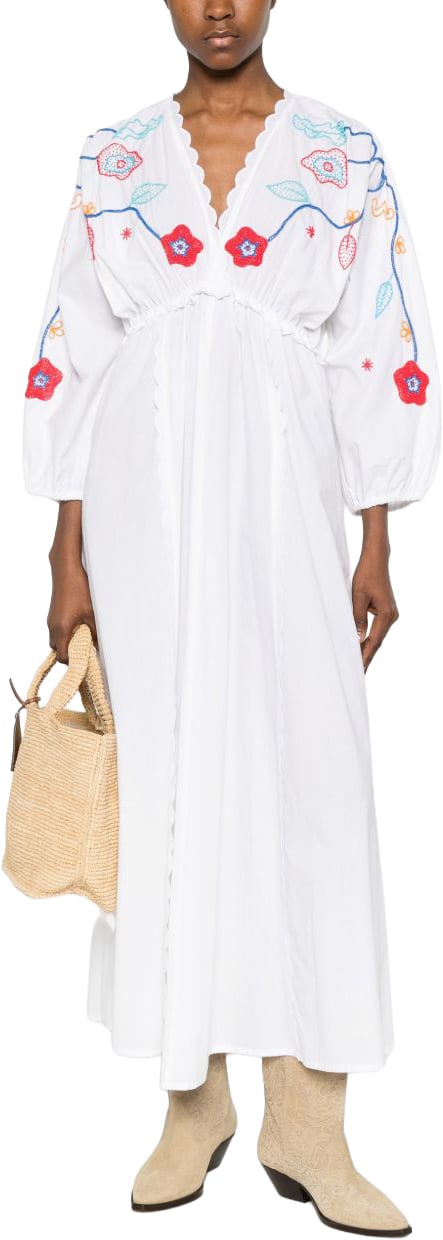 Forte Forte Dresses Bianco Wit