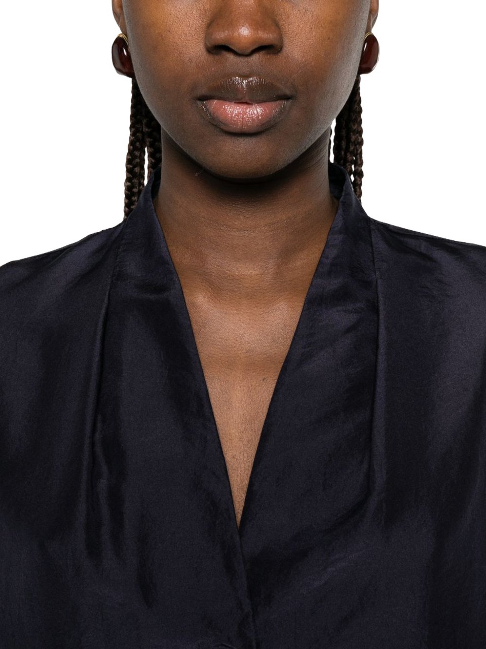 Forte Forte Shirts Navy Cyaan