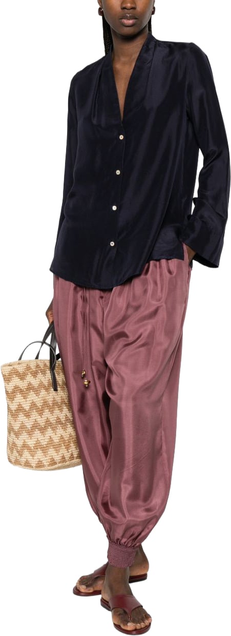 Forte Forte Shirts Navy Cyaan