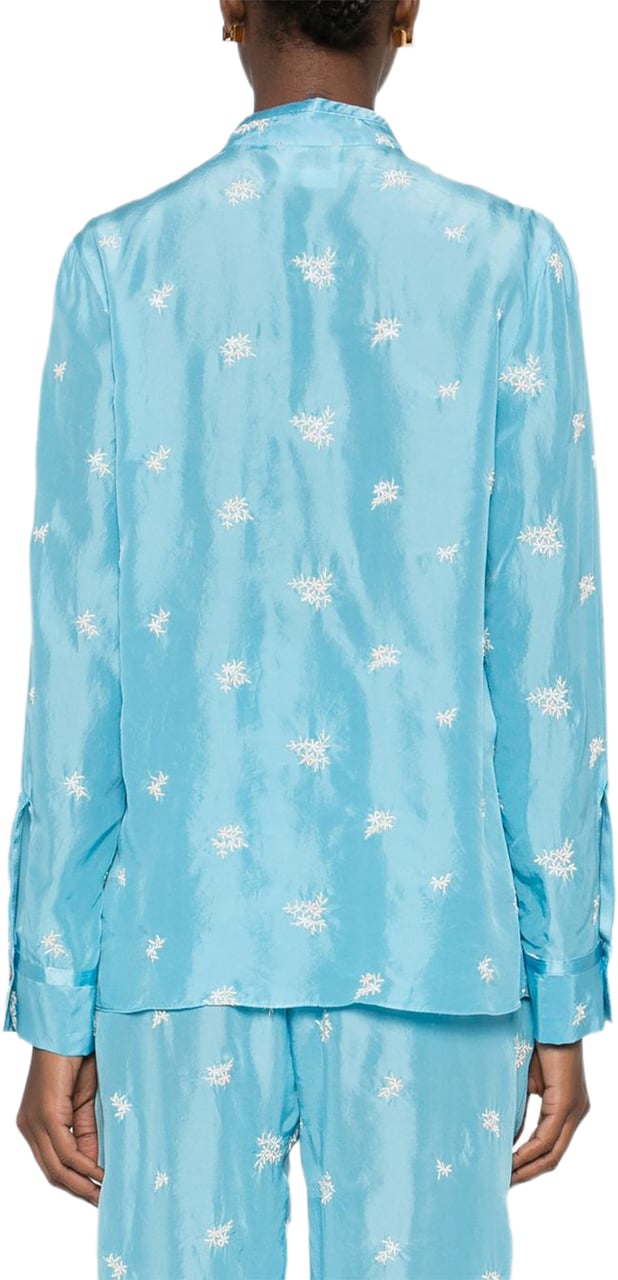 Forte Forte Shirts Azzurro Lichtblauw
