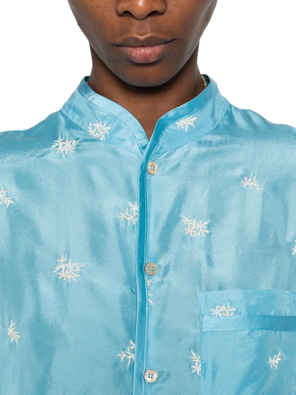 Forte Forte Shirts Azzurro Lichtblauw
