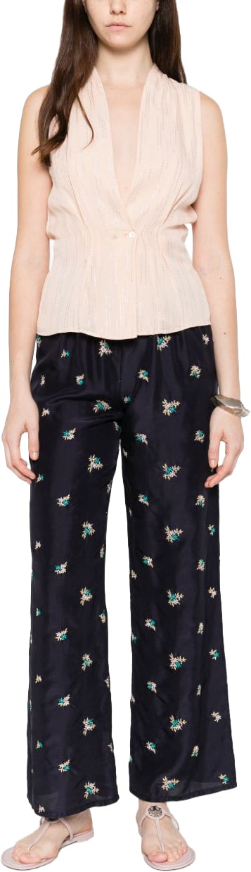 Forte Forte Trousers Blu Navy