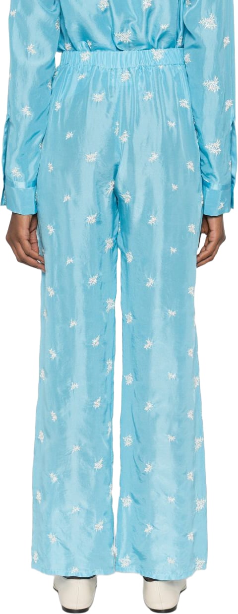 Forte Forte Trousers Azzurro Lichtblauw