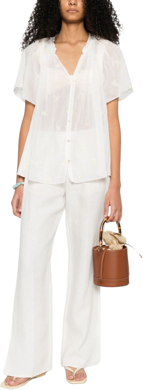 Forte Forte Shirts Ivory Wit