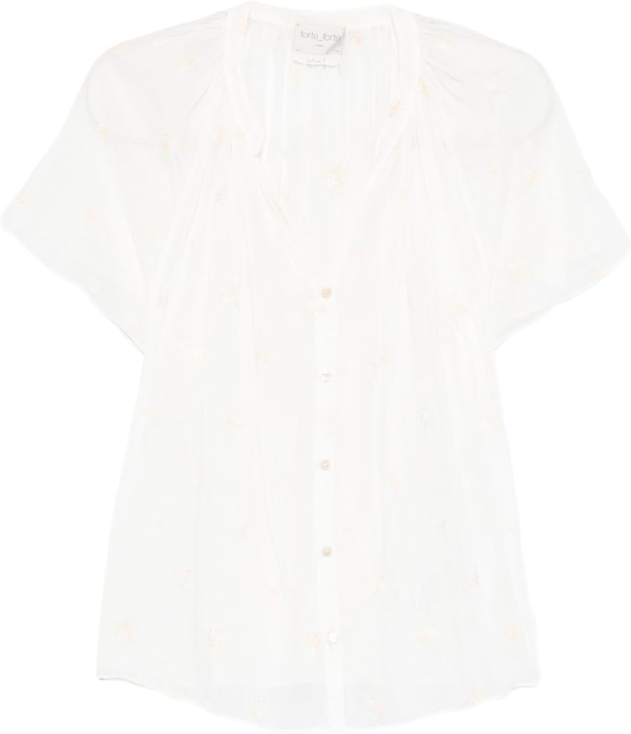 Forte Forte Shirts Ivory Wit