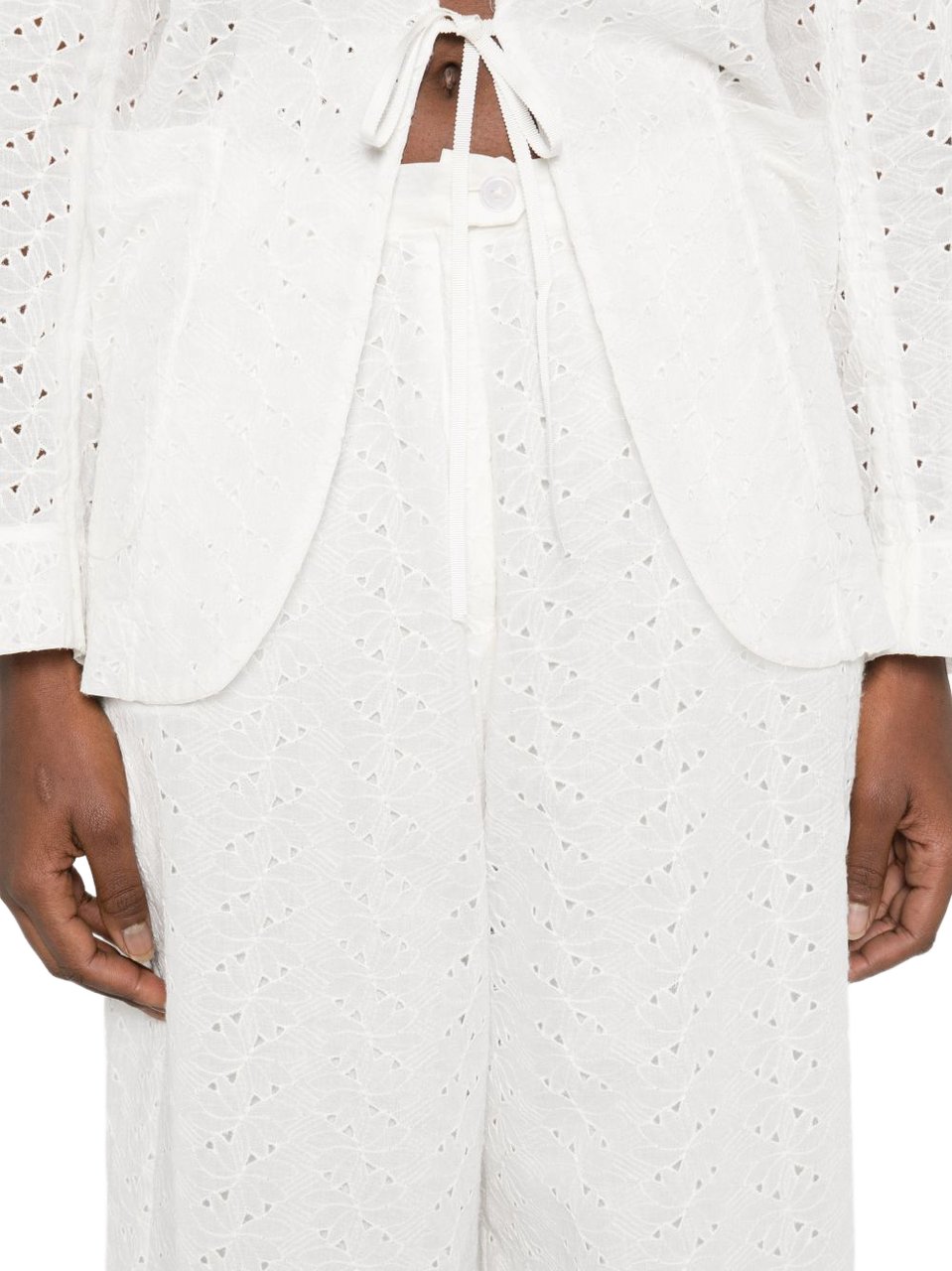 Forte Forte Trousers White Wit