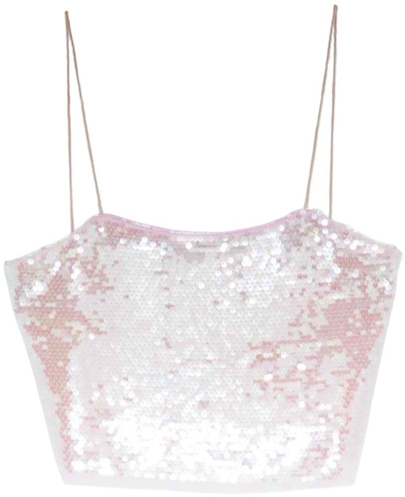Forte Forte Top Rosa Zilver