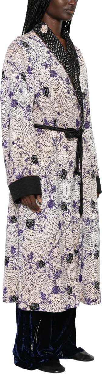 Forte Forte Coats Navy Wit