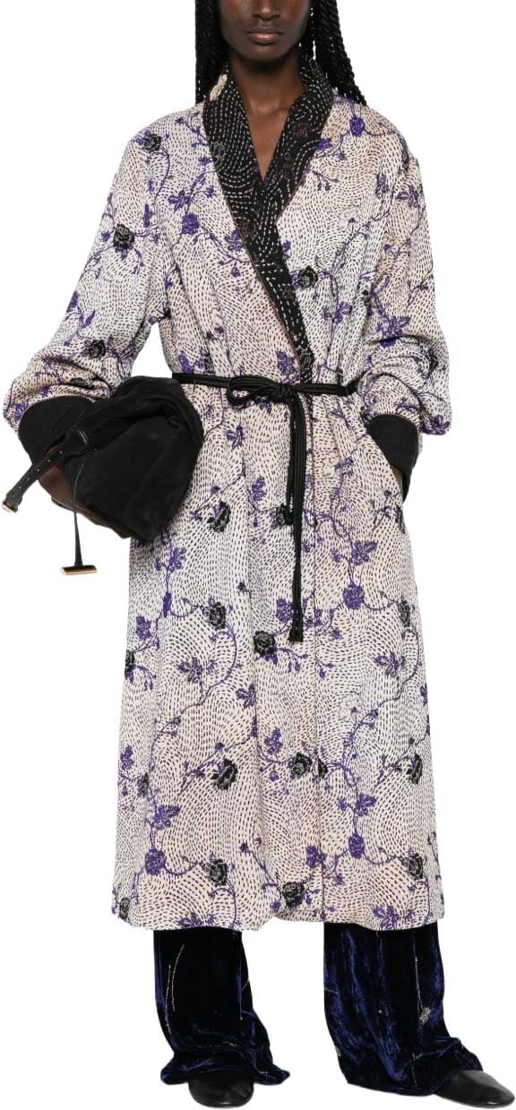 Forte Forte Coats Navy Wit