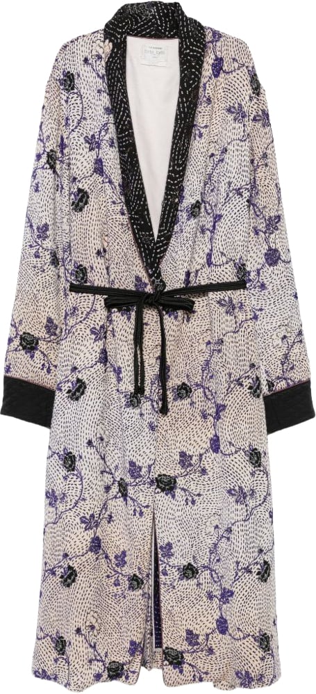 Forte Forte Coats Navy Wit