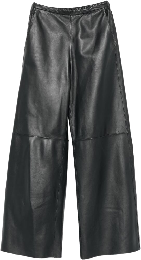 Forte Forte Trousers Petrol Blue Zwart