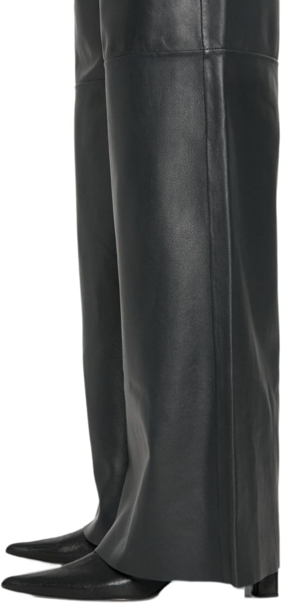 Forte Forte Trousers Petrol Blue Zwart