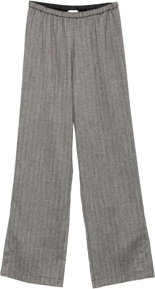 Forte Forte Trousers Black Grijs