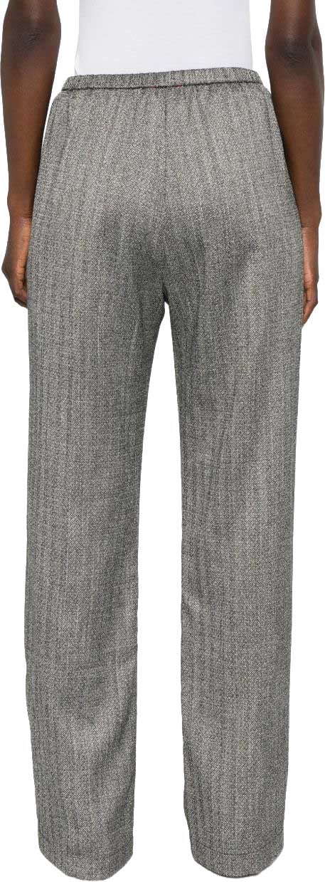 Forte Forte Trousers Black Grijs