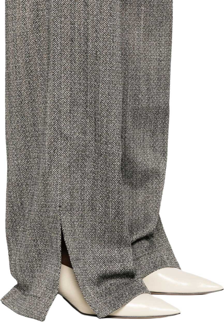 Forte Forte Trousers Black Grijs