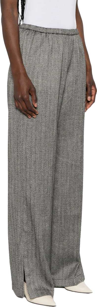 Forte Forte Trousers Black Grijs