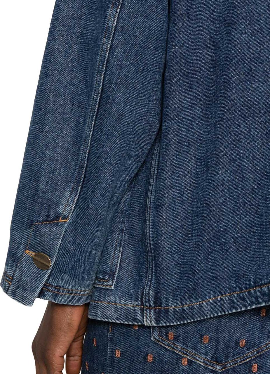 Forte Forte Coats Navy Blauw