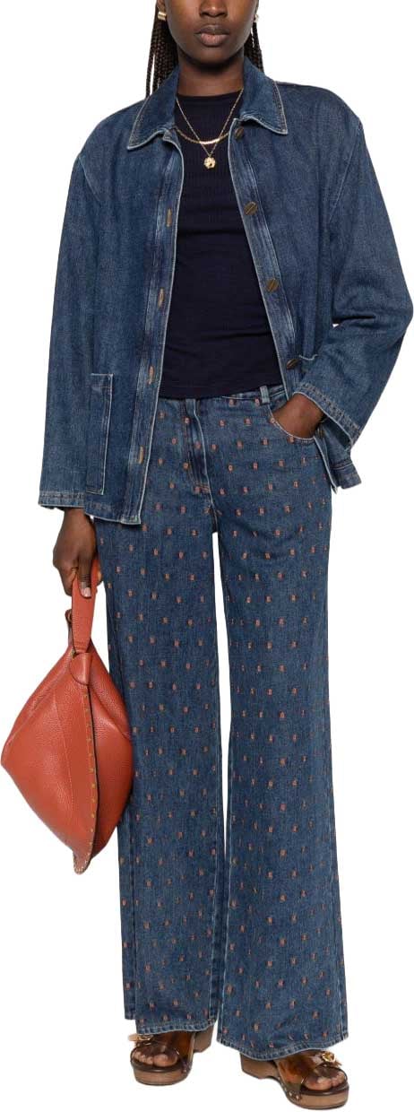 Forte Forte Coats Navy Blauw