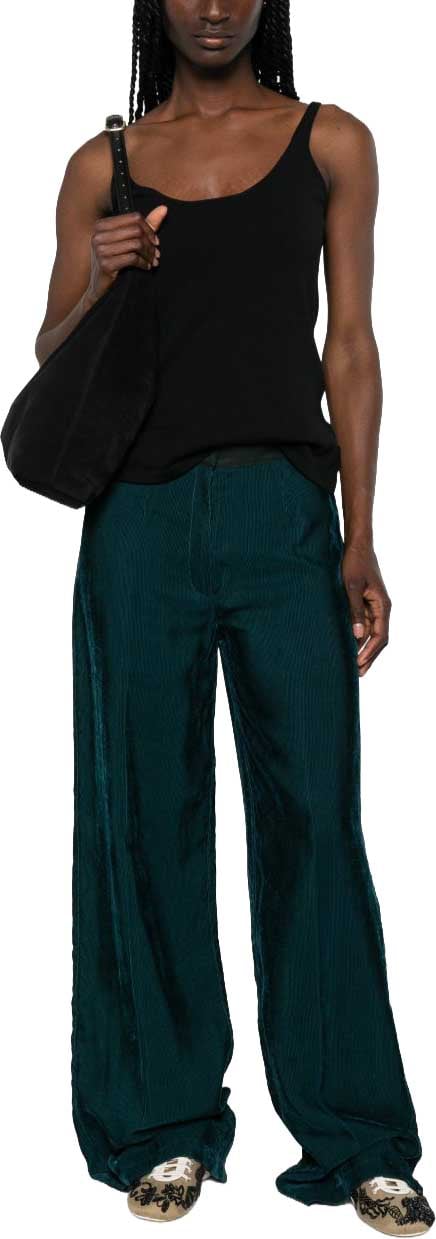 Forte Forte Trousers Green Groen