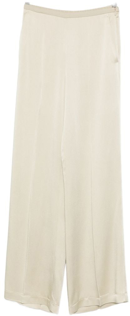 Forte Forte Trousers Beige Wit