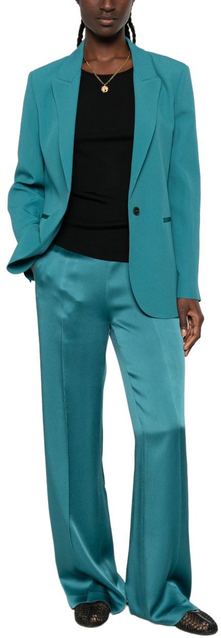 Forte Forte Trousers Green Navy