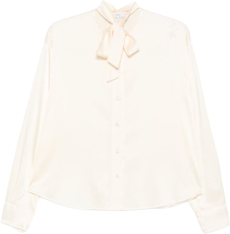 Forte Forte Shirts Avorio Wit