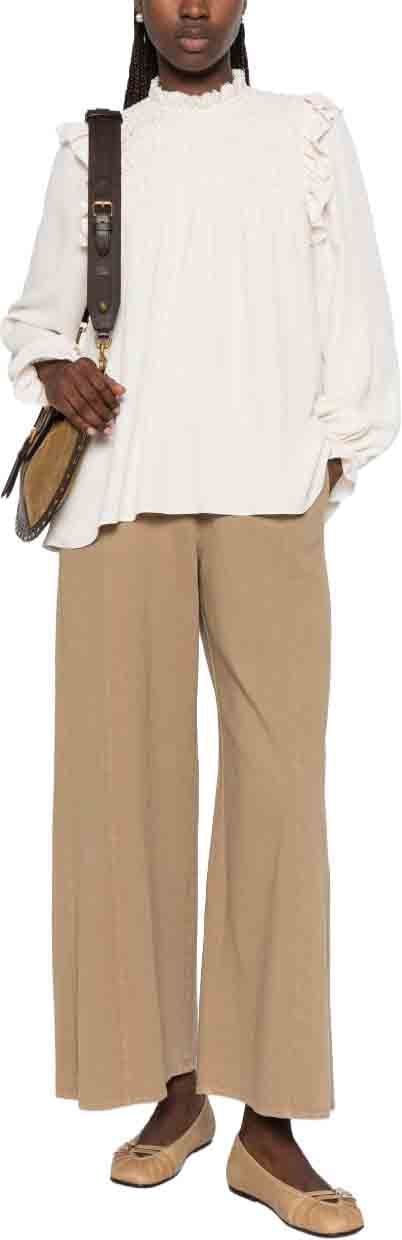 Forte Forte Shirts Avorio Wit