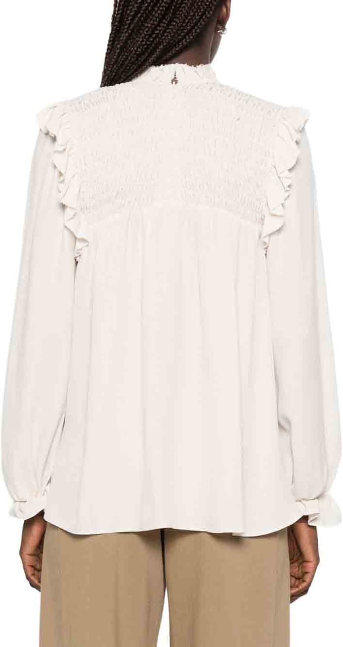 Forte Forte Shirts Avorio Wit