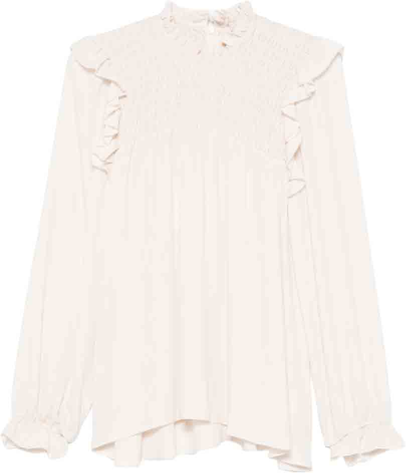 Forte Forte Shirts Avorio Wit