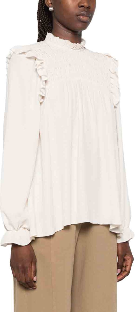 Forte Forte Shirts Avorio Wit