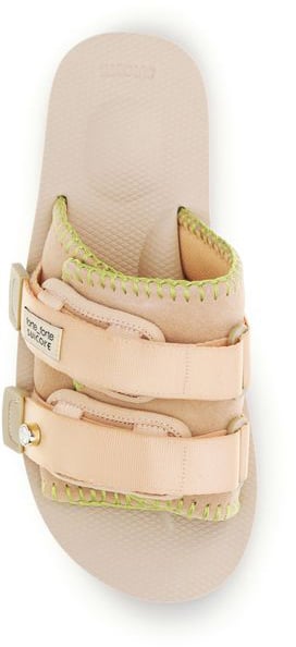 Forte Forte Crossed Strap Sandals with Padded Texture Neutraal