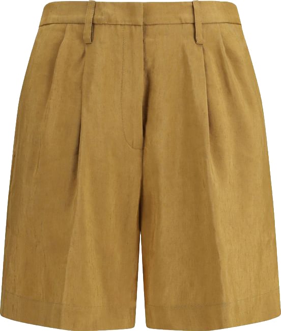 Forte Forte Forte_Forte Beige Linen Bermuda Shorts Beige