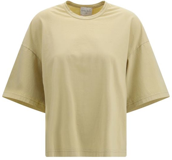 Forte Forte Forte_Forte Beige Cotton T-Shirt Beige