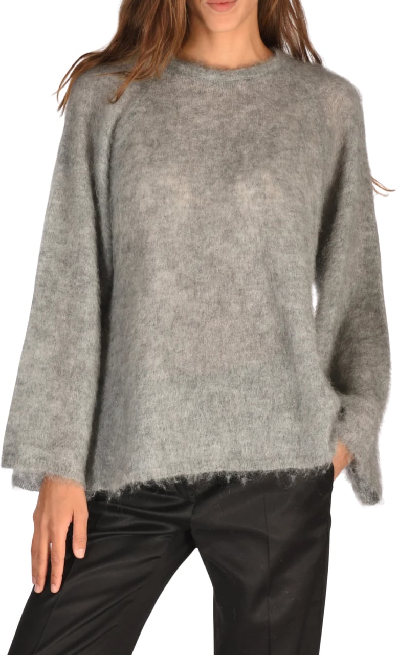 Forte Forte Mohair-Blend Knit Sweater Grijs
