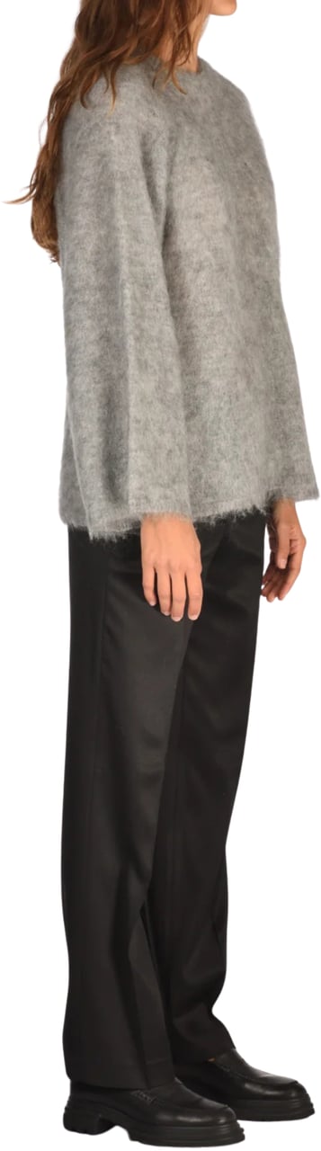 Forte Forte Mohair-Blend Knit Sweater Grijs