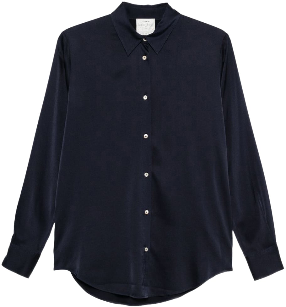 Forte Forte Shirts Blue Blauw
