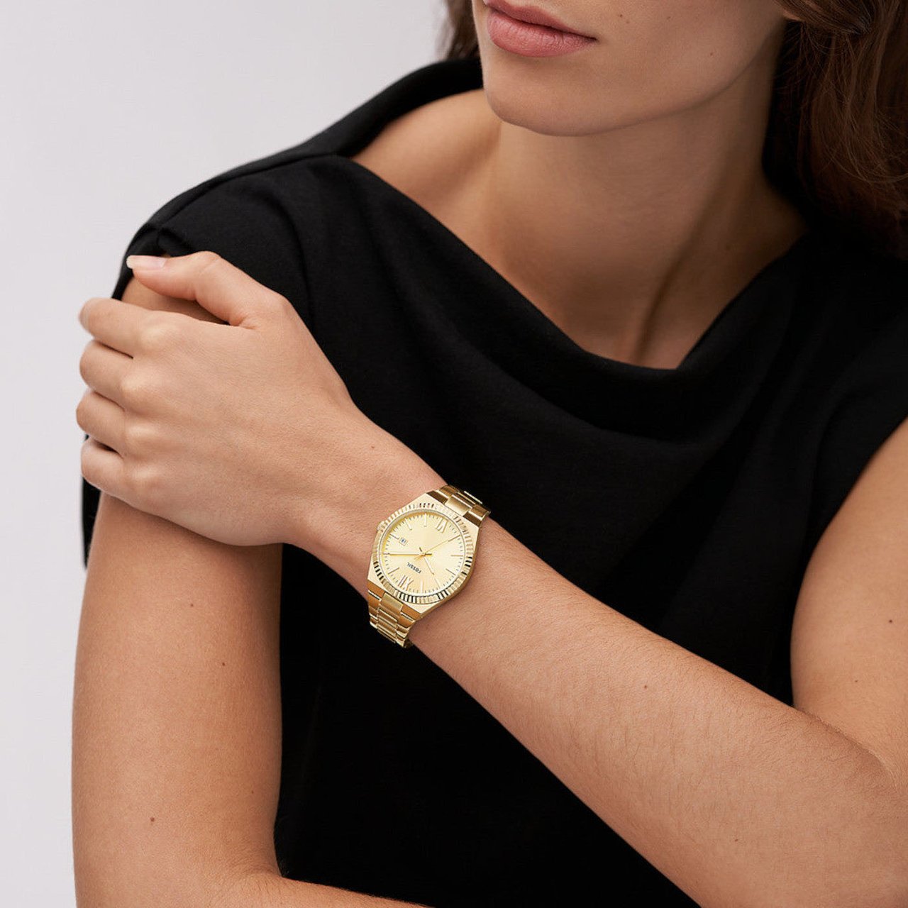 Fossil Scarlette - Horloge - Goud Goud